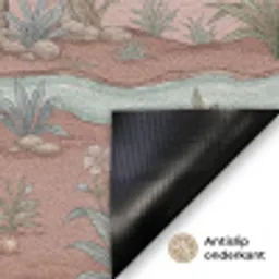 Nostalgisch - Reigers - Roze Deurmat klein -antislip_NL