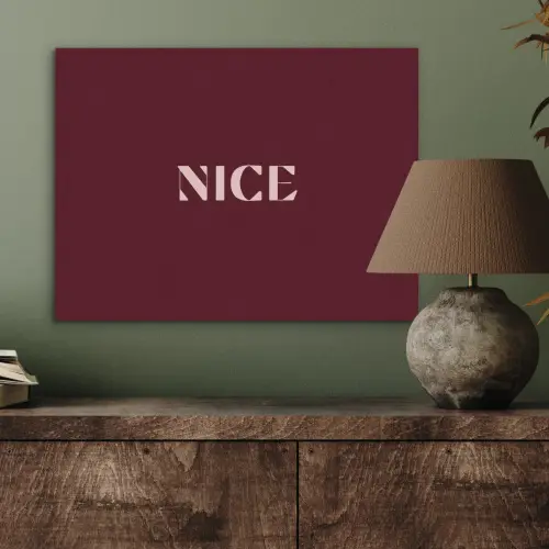 Nice - Bordeaux - Roze PET vilt klein -sfeer2