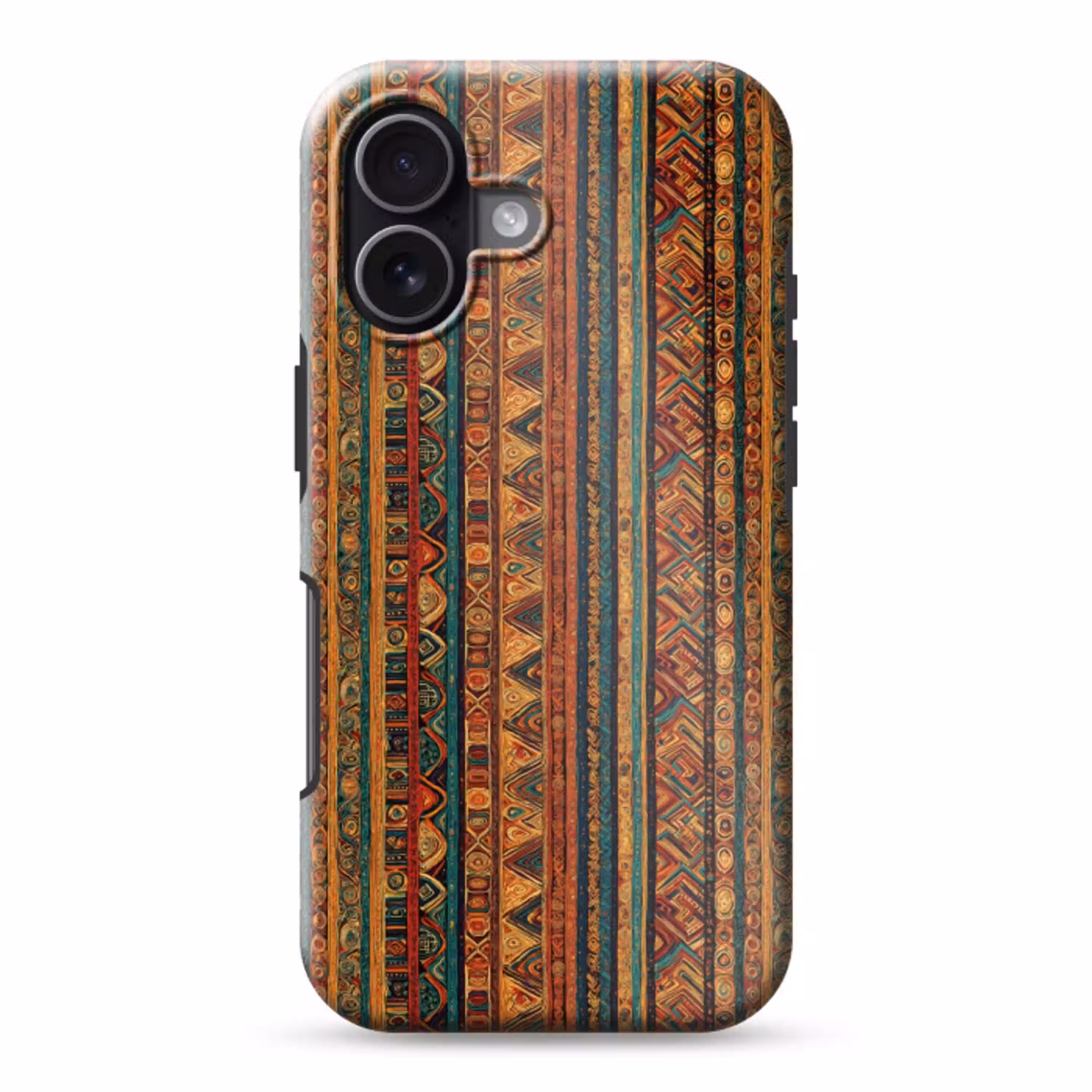 Kleurrijk - Etnisch - Folkloristisch - Patroon Toughcase MagSafe Apple iPhone 17 klein 1017 -3d