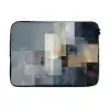 Rechthoeken - Abstract - Blauw laptophoes neopreen klein -3d