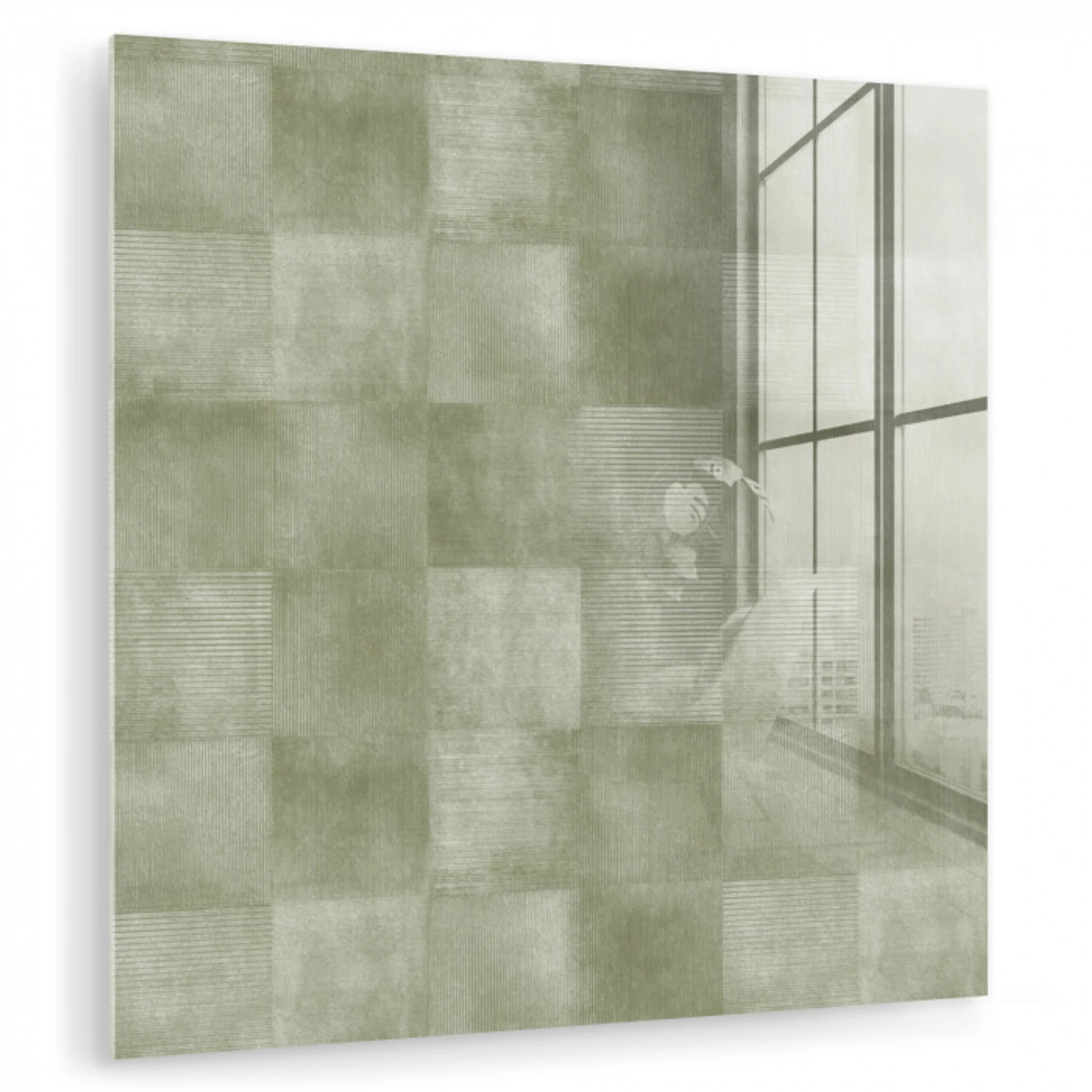 Vlakken - Rustiek - Groen plexiglas 5mm klein 11 -zzzproduct_nieuw