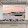 Rustiek - Roeiboot - Zandstrand keuken achterwand spatscherm klein -3d_website