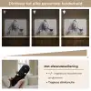 Vrouw - Masker - Wijn - Sigaret Light Box met batterij (Wandlamp) middel -USP_dimbaarNL