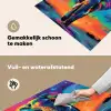 Olifant - Kleurrijk - Lucht - Abstract Inductie beschemer met haakjes middel -ky-schoon-nl