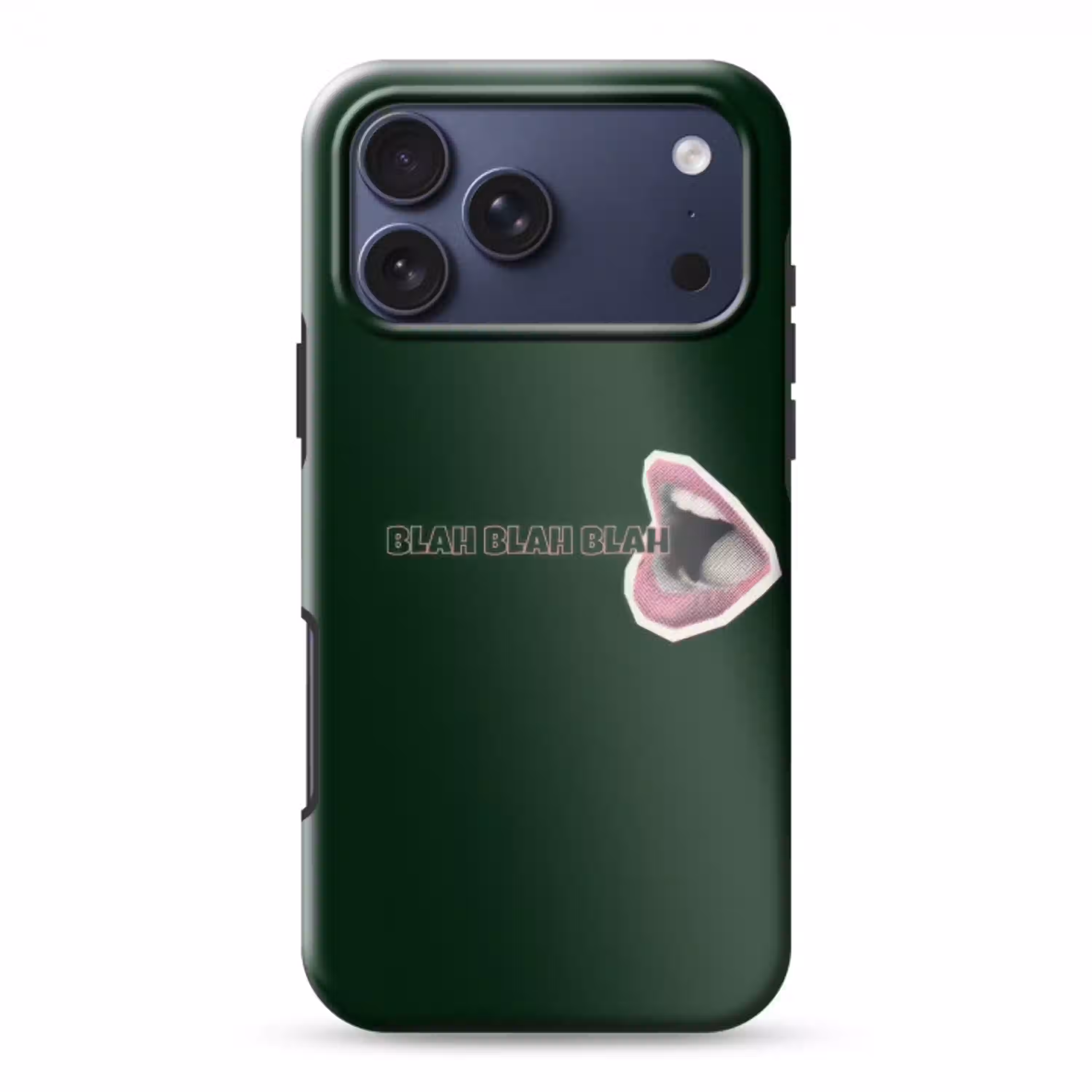 BLAH BLAH BLAH - Mond - Groen Toughcase MagSafe Apple iPhone 17 Pro Max klein -3d