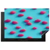 Blauw - Frambozen - Roze Inductie beschermer vinyl 3mm klein 276 -3d