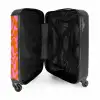 Abstract - Organisch Roze/Oranje NBS - Handbagage koffer - Kinderen Unisex middel -binnenkant