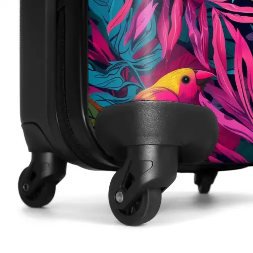 Kleurrijke papegaai NBS - Handbagage koffer - Unisex middel -wiel