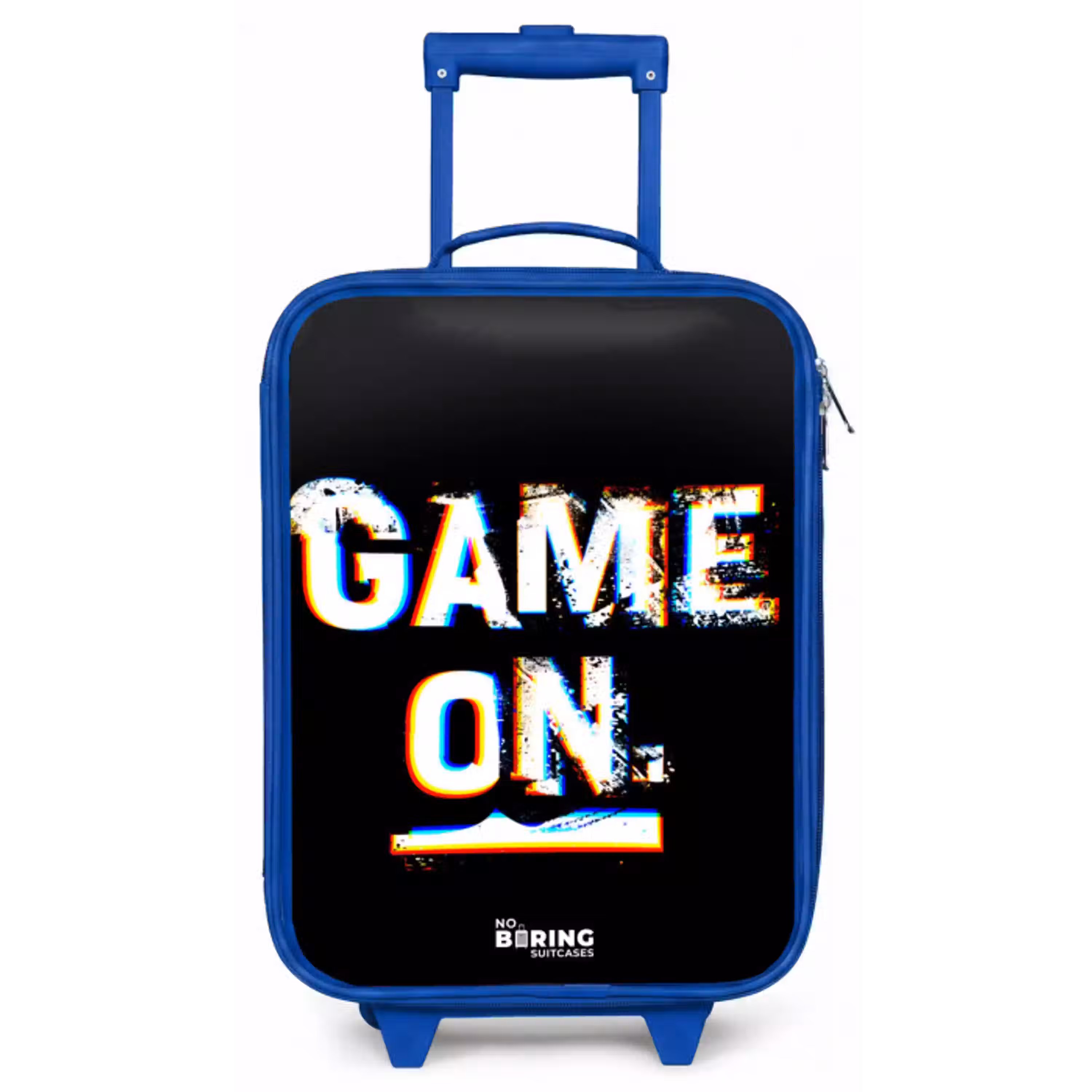 Game on in zwart wit Kinderkoffer - Blauw klein -zz3dotto