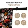 Lippen - Bloemen - Verf - Oranje - Kunst - Abstract - Oude meesters Wandkleed katoen klein -sfeer2