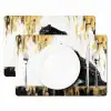 Panter - Zwart - Abstract - Goud Placemat vinyl groot -zzsfeer2_Kitchenyeah-website