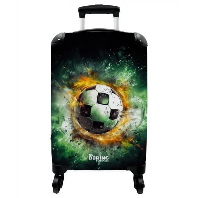 Suitcase - Soccer on fire