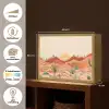 Landschap - Heuvels - Zonsondergang Light Box met batterij (Wandlamp) middel -USP_websiteoverzichtNL