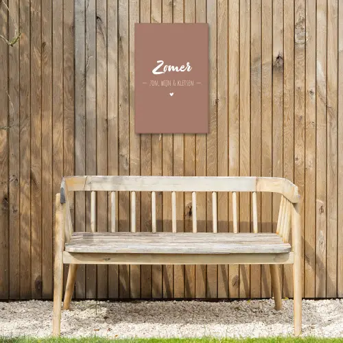 zomer-roze-2-3 Tuinposter op houten frame 2 cm dik klein -sfeer4