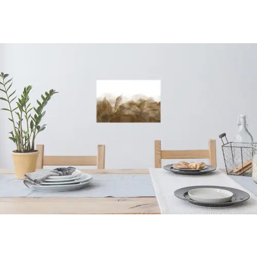Marmer - Goud - Bruin - Textuur - Marmerlook Muursticker klein -eettafel