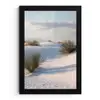 Duinen - Gras - Wolken - Beige fotolijst zwart zonder passe partout klein -3d