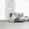 Marmer -  Tegels - Grijs - Wit fotobehang vinyl groot 64 -slaapkamer