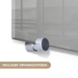 Otter - Wc-borstel - Bril - Zwart - Wit plexiglas 5mm klein -zzsysteem_NL