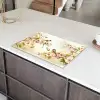 Takken - Bloemen - Vogeltjes - Roze Inductie beschermer vinyl 3mm klein -sfeer8