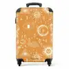 Boho - Oranje hemelpatroon NBS - Handbagage koffer - Kinderen Unisex middel -productfoto_recht