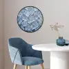 Ijsblokjes - Water - Blauw Fotolijst rond zonder passe partout klein -sfeer2