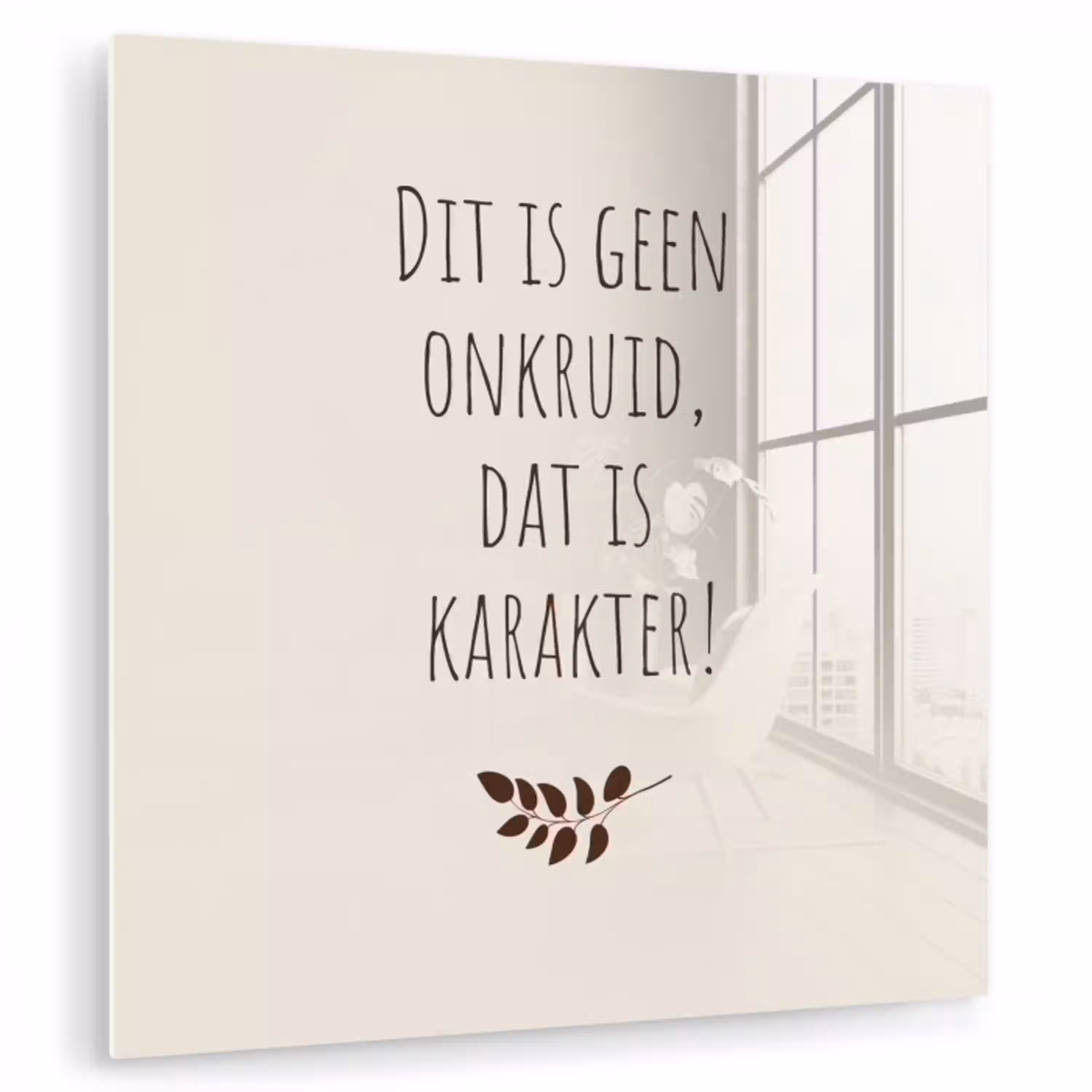 Bruin - Minimalistisch - Quote - Zomer plexiglas 5mm klein -zzzproduct_nieuw