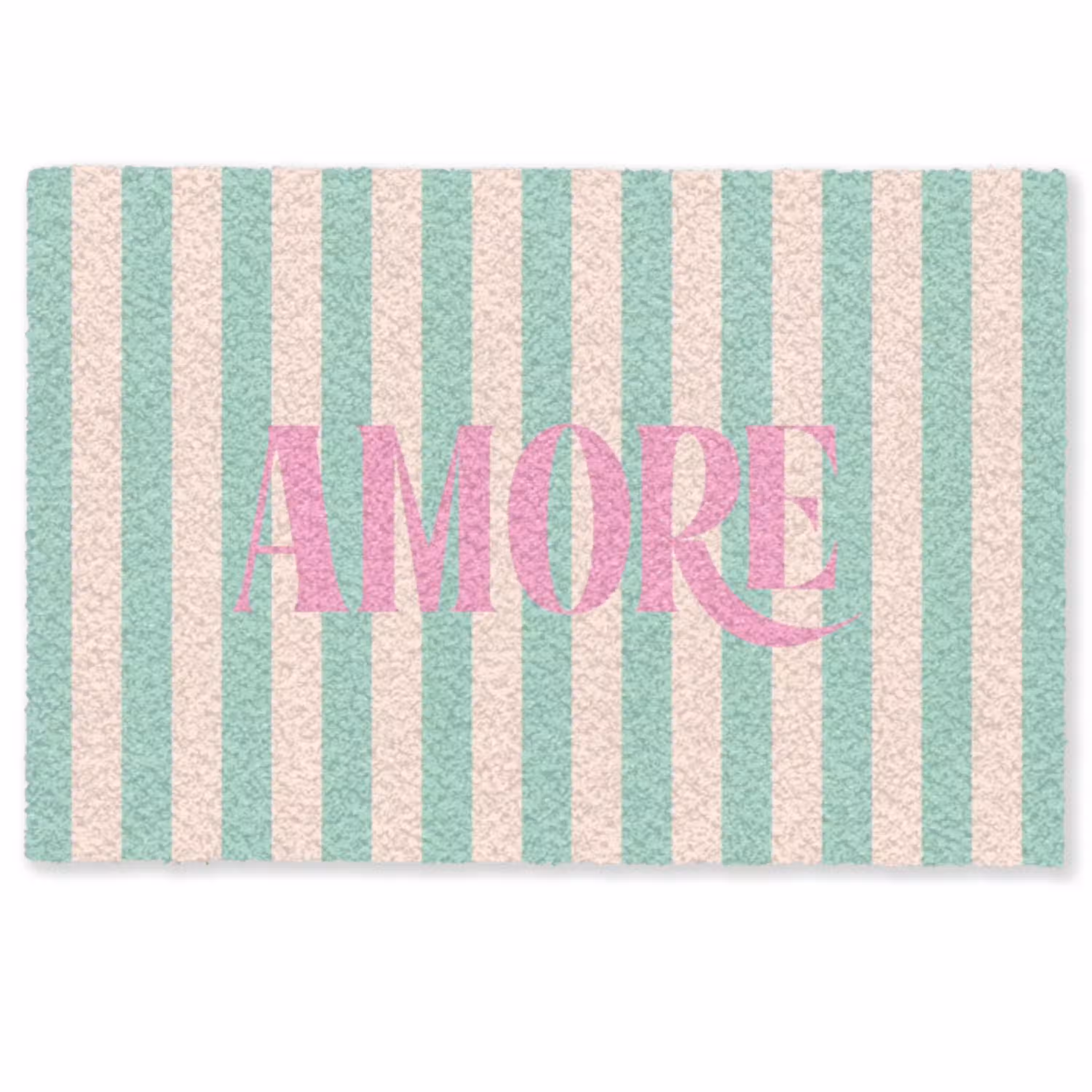 Roze - Groen - Strepen - Amore Deurmat klein -zkaufland3d