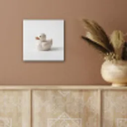 Badeend - Minimalistisch - Wit aluminium wit klein -sfeer4