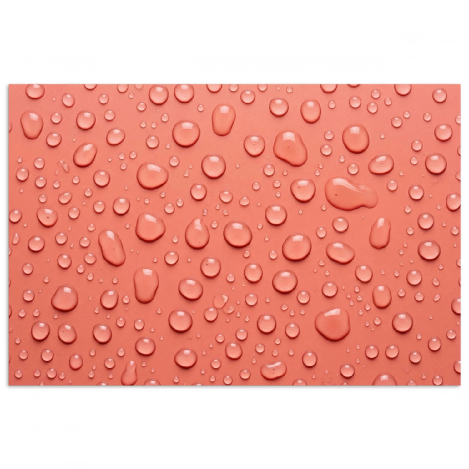 Water - Druppels - Roze poster papier klein -3d