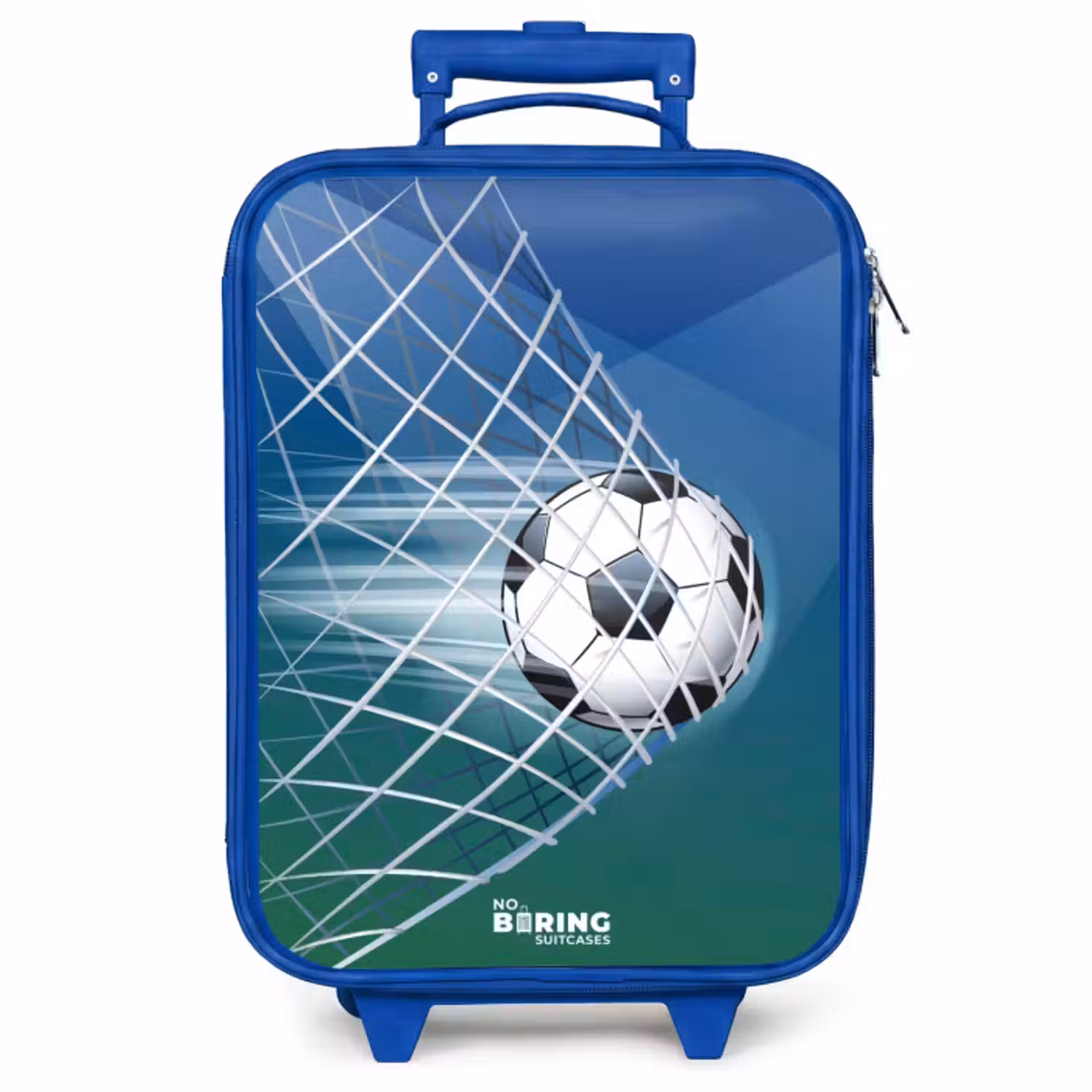 Kinderkoffer Blau - Ball im Tor