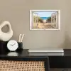 Doorkijk - Strand - Zee - Duinen - Zand - Water - Helmgras poster papier klein -sfeer1