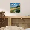Zandpad - Huis - Bomen - Grasveld plexiglas 5mm klein -sfeer4