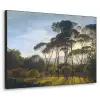 Italiaans landschap met parasoldennen - Kunst - Oude meesters Textielframe zwart klein -3d
