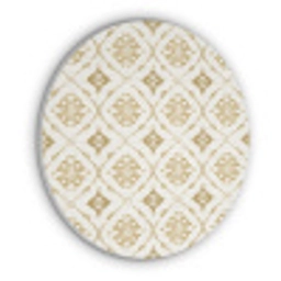 Ornament - Klassiek - Goud Akoestische PET Vilt - Rond klein 838 -3d