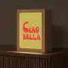 Ciao bella - Rood - Groen - Stippen Light Box met kabel (Tafellamp) klein -z3d_website