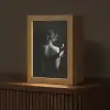 Vrouw - Wijn - Jurk Light Box met kabel (Tafellamp) klein -z3d_website