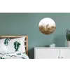 Marmer - Goud - Bruin - Textuur - Marmerlook Wandcirkel aluminium klein -slaapkamer