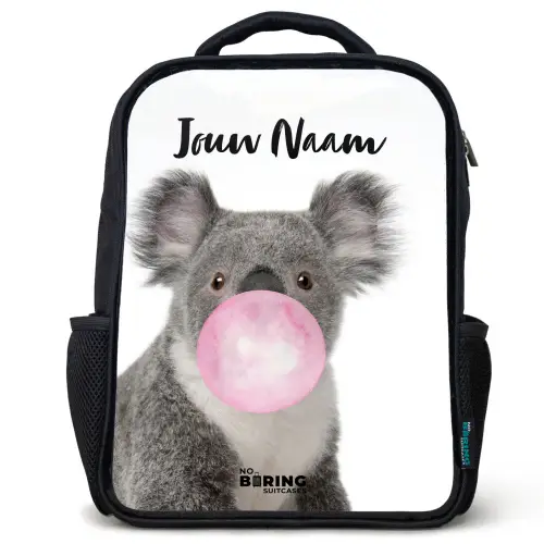 Kauwgom koala Rugzak - Zwart middel -3d