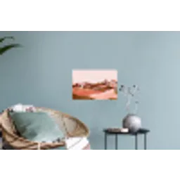 Heuvellandschap - Grafisch - Terracotta Muursticker klein -plant