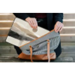 Minimalistisch - Landschap - Dimensie laptophoes neopreen klein -tas