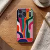 Vormen - Bochten - Kleurrijk - Abstract Telefoonhoesje iPhone 17 Pro klein -sfeer1