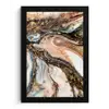Marmerlook - Goud - Zwart - Glitter - Chic fotolijst zwart zonder passe partout klein -3d
