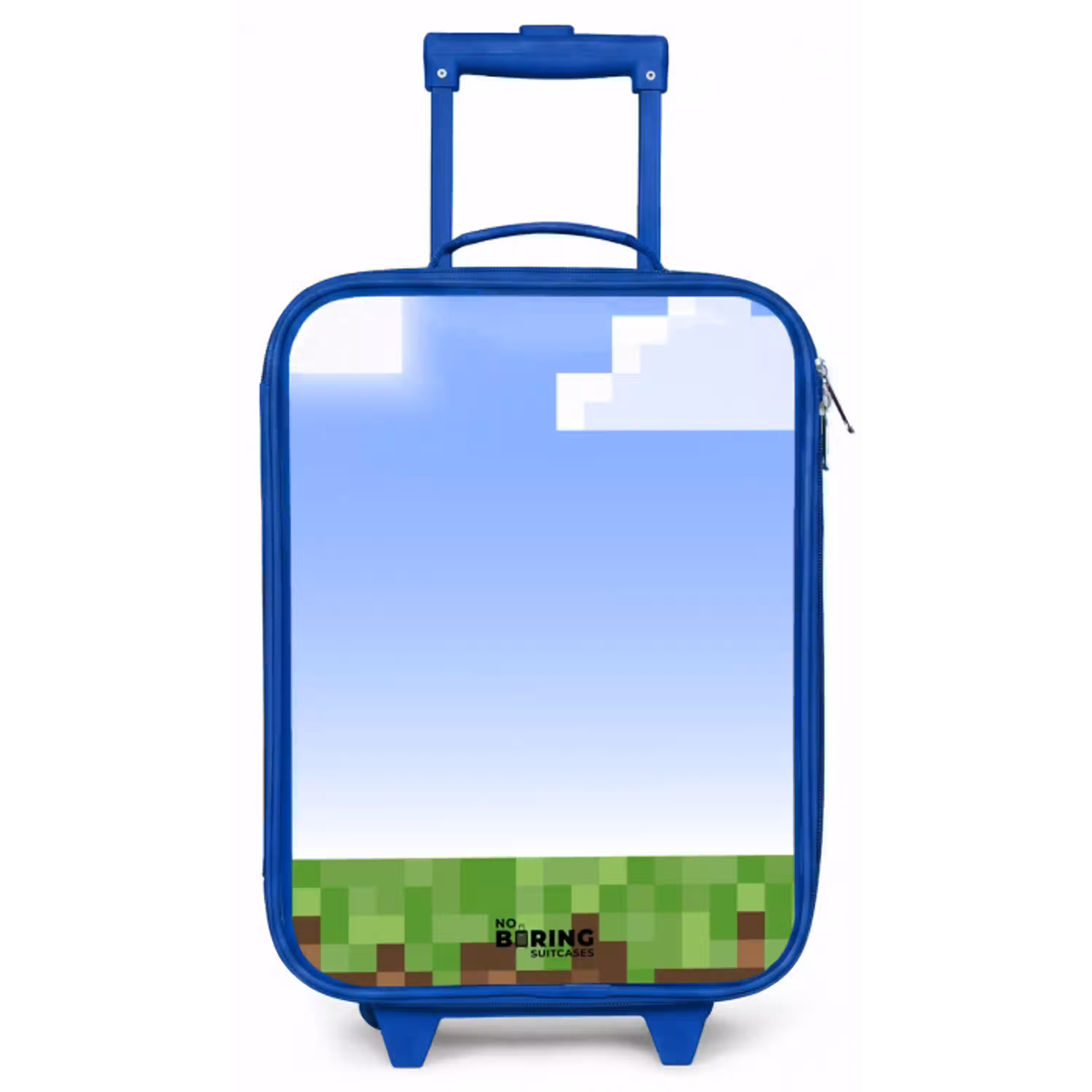 Pixel wereld Kinderkoffer - Blauw klein -zz3dotto
