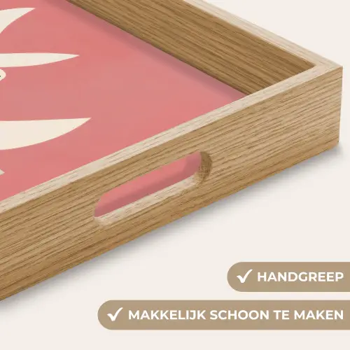 Duiven - Wit - Sierlijk Dienblad Rechthoek middel -USP_HandgreepNL