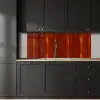 Oranje - Rood - Roest - Metaal keuken achterwand 2 middel 871 -sfeer1