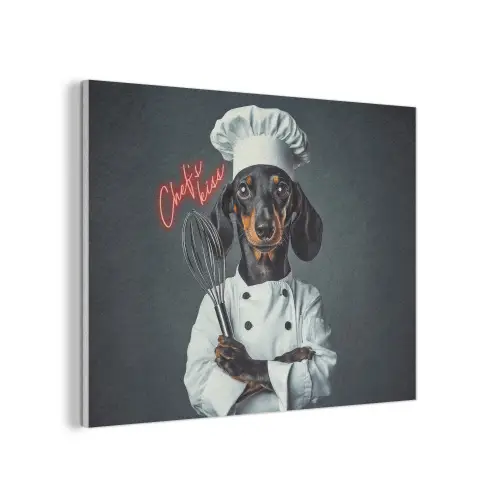 Quote - Neon - Hond - Kokskleding PET vilt klein -3d