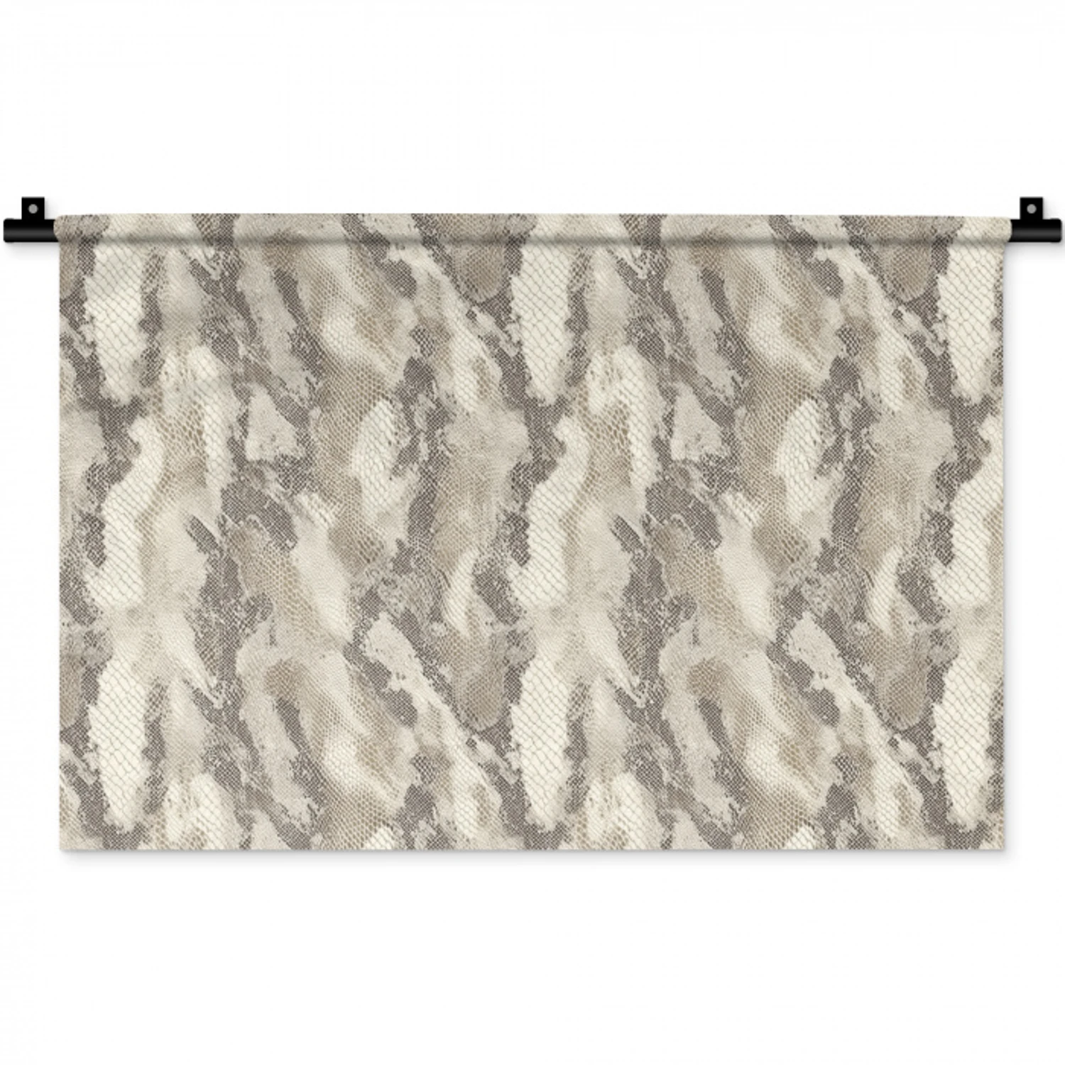 Slang - Patroon - Taupe Wandkleed katoen klein 269 -zz3d