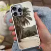 Eiland - Palmboom - Zee Hoesje iPhone 16 Pro Max met koord klein -sfeer3