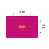 Smile - Stippen - Geel - Smiley - Roze Placemat vinyl groot -specs