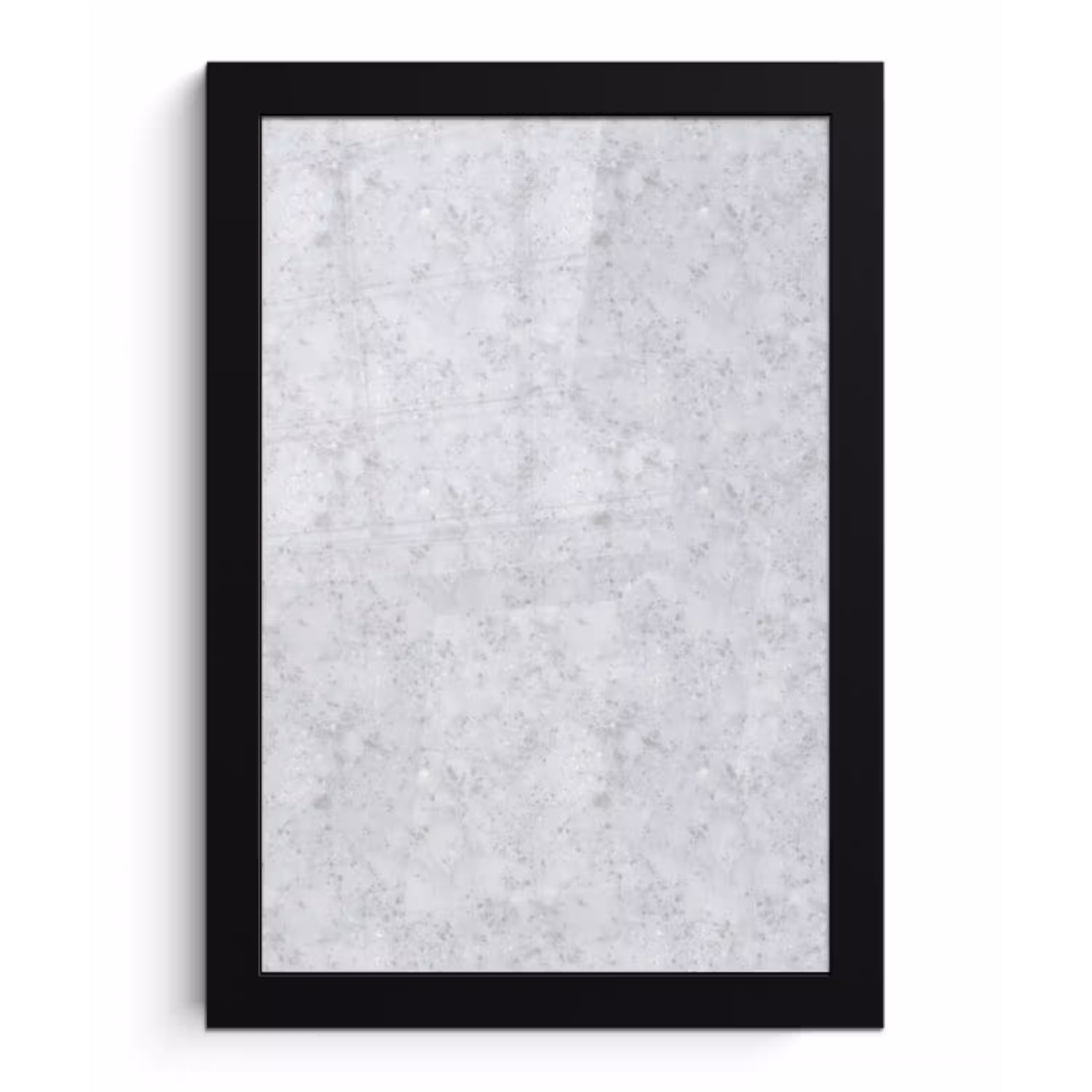Grijs - Terrazzo-effect - Beton fotolijst zwart zonder passe partout klein 224 -3d